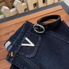 شلوار بوتکات جین آبی v