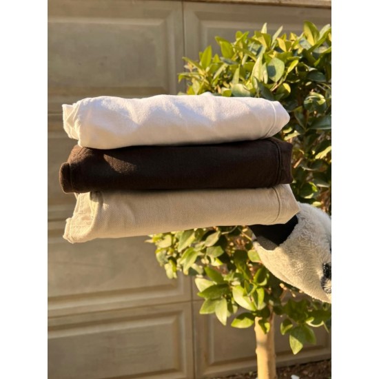 شلوار بوتکات کتان قهوه ای شلوار بوتکات کتان قهوه ای