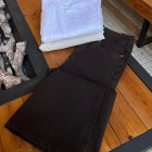 شلوار بوتکات کتان قهوه ای شلوار بوتکات کتان قهوه ای