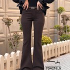 شلوار بوتکات کتان قهوه ای شلوار بوتکات کتان قهوه ای