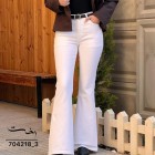 شلوار بوتکات کتان قهوه ای شلوار بوتکات کتان قهوه ای