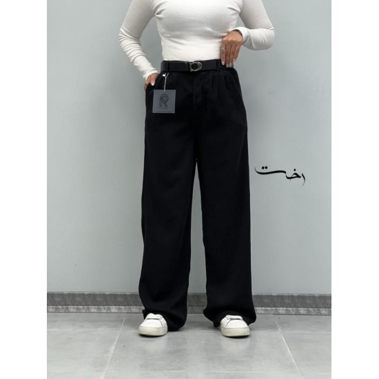 شلوار نیم بگ سیلک پشت کش