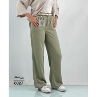 شلوار نیم بگ سیلک پشت کش