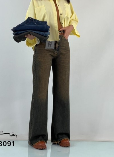 شلوار فلر بگ جین آبی شلوار فلر بگ جین آبی