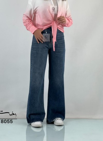 شلوار فلر بگ جین آبی شلوار فلر بگ جین آبی