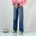 شلوار نیم بگ جین آبی شلوار نیم بگ جین آبی