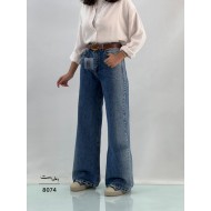 شلوار فلر بگ جین آبی شلوار فلر بگ جین آبی