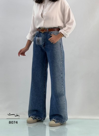 شلوار فلر بگ جین آبی شلوار فلر بگ جین آبی