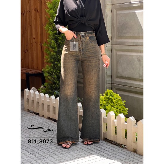 شلوار فلر بگ جین آبی شلوار فلر بگ جین آبی