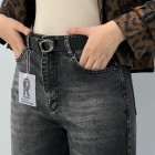 شلوار فلر بگ جین ذغالی