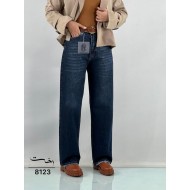 شلوار رگولار جین آبی