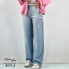 شلوار رگولار جین آبی