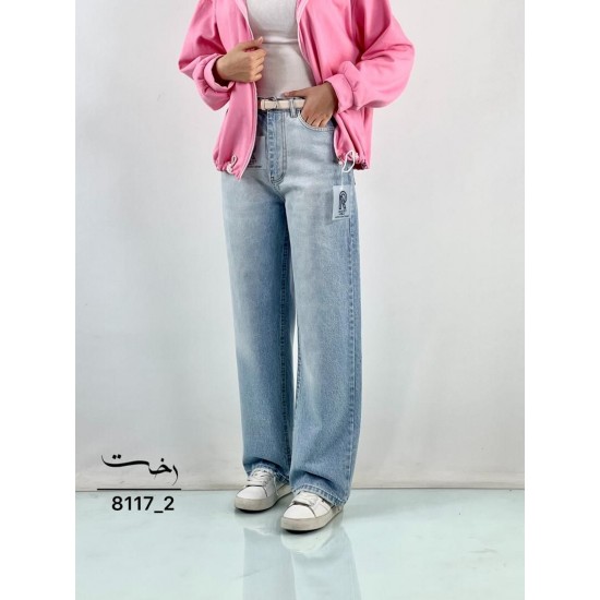 شلوار رگولار جین آبی