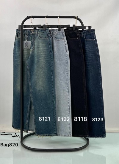 شلوار رگولار جین آبی شلوار رگولار جین آبی