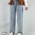 شلوار رگولار جین آبی شلوار رگولار جین آبی