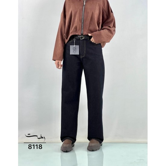 شلوار رگولار جین آبی شلوار رگولار جین آبی