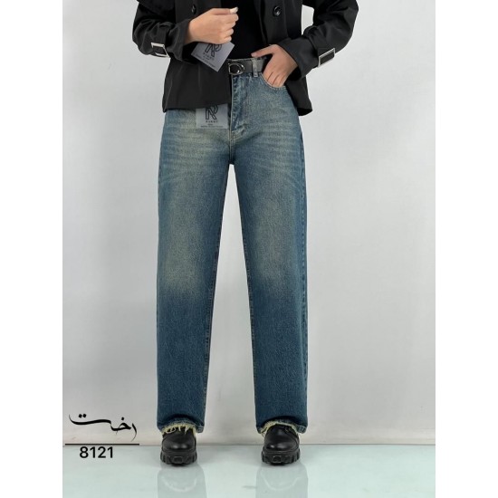 شلوار رگولار جین آبی شلوار رگولار جین آبی