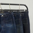 شلوار واید لگ جین آبی