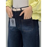 شلوار واید لگ جین آبی شلوار واید لگ جین آبی