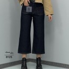 شلوار واید لگ جین آبی