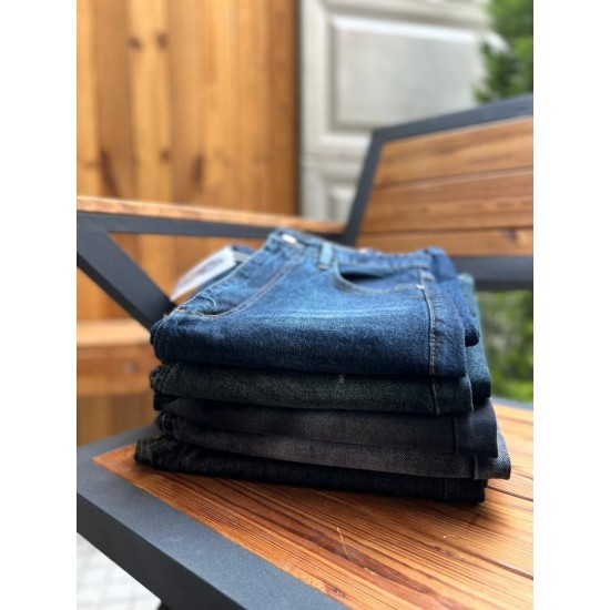 شلوار فلر بگ جین آبی