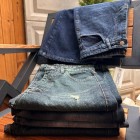 شلوار فلر بگ جین آبی