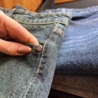 شلوار فلر بگ جین آبی