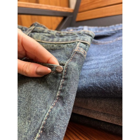 شلوار فلر بگ جین آبی