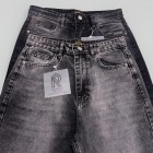 شلوار فلر بگ جین ذغالی