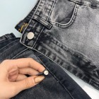 شلوار فلر بگ جین ذغالی