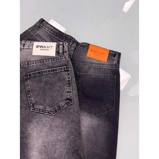 شلوار فلر بگ جین ذغالی