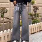 شلوار فلر بگ جین ذغالی شلوار فلر بگ جین ذغالی