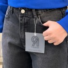 شلوار واید جین ذغالی شلوار واید جین ذغالی