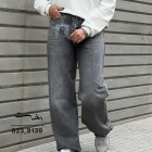 شلوار رگولار جین ذغالی و طوسی شلوار رگولار جین ذغالی و طوسی