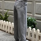 شلوار رگولار جین ذغالی و طوسی شلوار رگولار جین ذغالی و طوسی