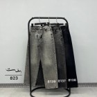 شلوار رگولار جین ذغالی و طوسی شلوار رگولار جین ذغالی و طوسی