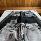 شلوار رگولار جین ذغالی و طوسی شلوار رگولار جین ذغالی و طوسی