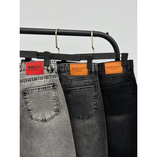 شلوار رگولار جین ذغالی و طوسی شلوار رگولار جین ذغالی و طوسی