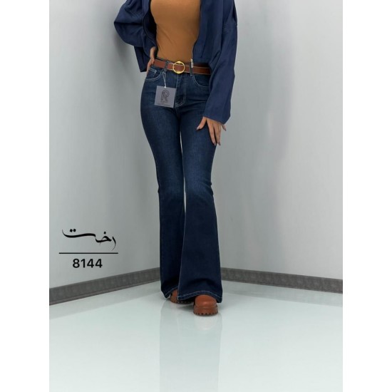 شلوار بوتکات جین آبی