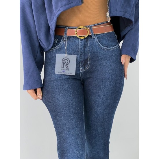 شلوار بوتکات جین آبی