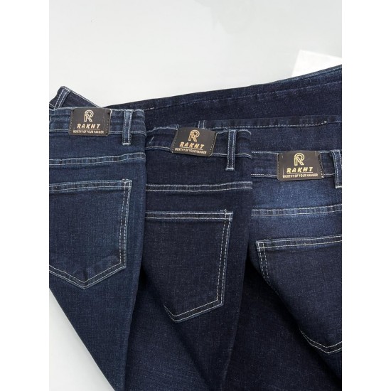 شلوار بوتکات جین آبی