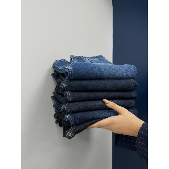 شلوار بوتکات جین آبی