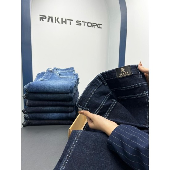 شلوار بوتکات جین آبی