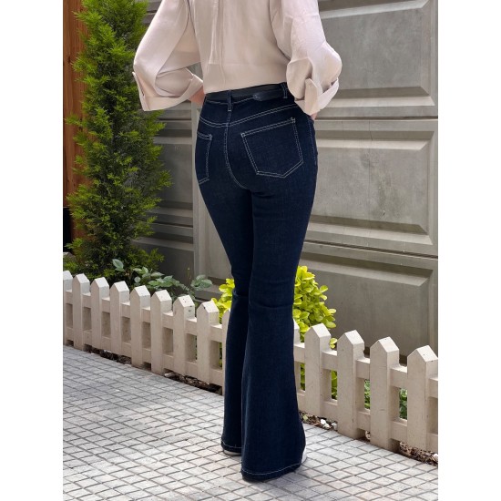 شلوار بوتکات جین آبی شلوار بوتکات جین آبی