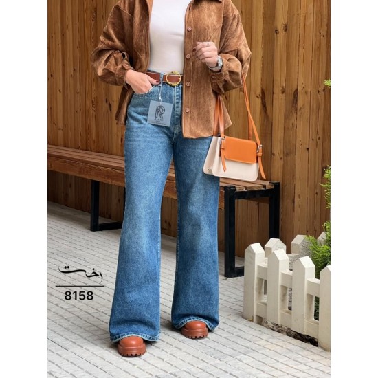 شلوار فلر بگ جین آبی شلوار فلر بگ جین آبی