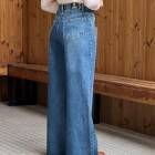 شلوار فلر بگ جین آبی شلوار فلر بگ جین آبی