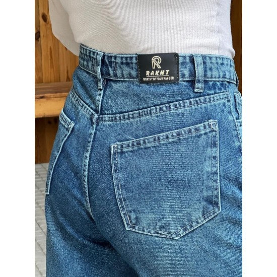 شلوار فلر بگ جین آبی شلوار فلر بگ جین آبی