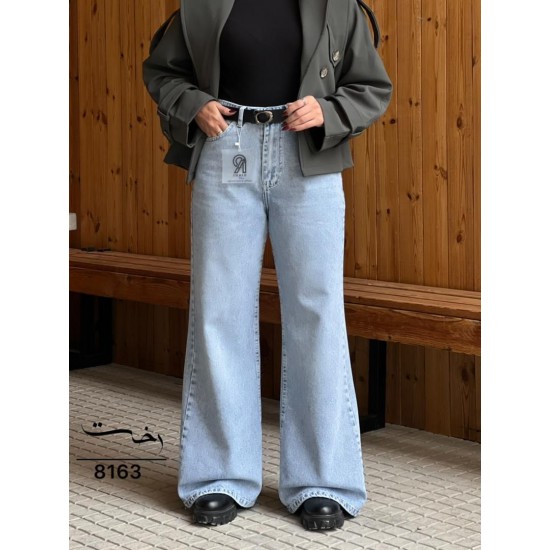 شلوار فلر بگ جین آبی شلوار فلر بگ جین آبی