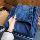 شلوار فلر بگ جین آبی شلوار فلر بگ جین آبی