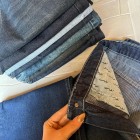 شلوار فلر بگ جین آبی شلوار فلر بگ جین آبی